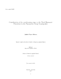 Contribution of the Conditioning Stage to the Total Harmonic Distortion in the Parametric Array Loudspeaker
