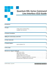 Dxi-Series Command Line Interface (CLI) Guide 6-67081-08 Rev C July 2013