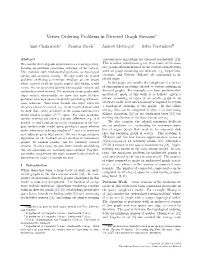 Vertex Ordering Problems in Directed Graph Streams∗