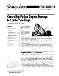 Controlling Pocket Gopher Damage to Conifer Seedlings D.S