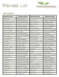 Material List