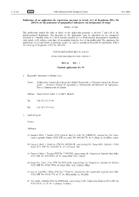 Of Regulation (EEC) No 2081/92 on the Protection of Geographical Indications and Designations of Origin