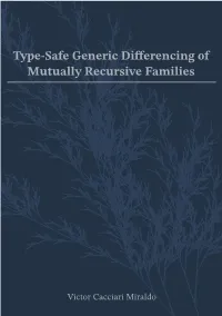 3 Generic Programming with Mutually Recursive Types 27 3.1 the Generics-Mrsop Library