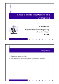 Chap 2. Basic Encryption and Decryption