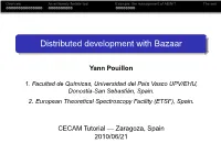 Distributed Development with Bazaar