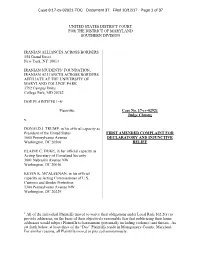First Amended Complaint for Declaratory and Injunctive Relief