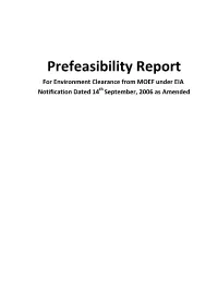 Prefeasibility Report