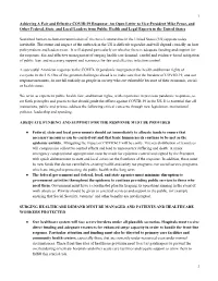1 Achieving a Fair and Effective COVID-19 Response: an Open