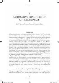3 Normative Practices of Other Animals