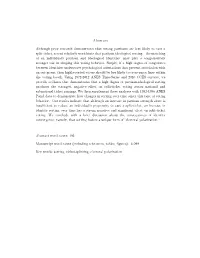Abstract Although Prior Research Demonstrates That Strong Partisans