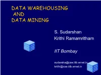 Data Warehousing and Data Mining