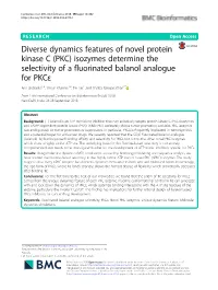 Diverse Dynamics Features of Novel Protein Kinase C (PKC