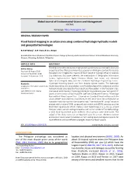 Flood Hazard Mapping in an Urban Area Using Combined Hydrologic-Hydraulic Models and Geospatial Technologies