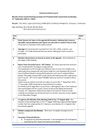 St Pinnock Parish Council Minutes of the Remote Meeting Via Zoom of St