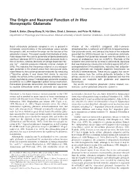 The Origin and Neuronal Function of in Vivo Nonsynaptic Glutamate