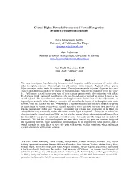 Control Rights, Network Structure and Vertical Integration: Evidence from Regional Airlines