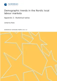 Demographic Trends in the Nordic Local Labour Markets