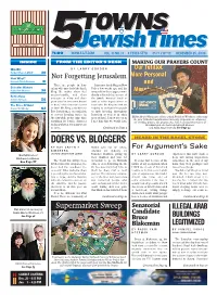Doers Vs. Bloggers Heard in the Bagel Store B Y Rav Aryeh Z