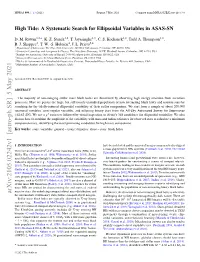 High Tide: a Systematic Search for Ellipsoidal Variables in ASAS-SN
