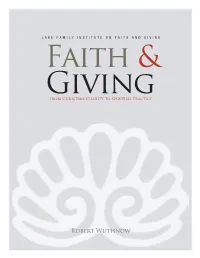 Robert Wuthnow Faith and Giving