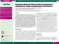Tectonics and Magmatism in Continental Rifts, Oceanic Spreading Centers, and Transforms GEOSPHERE; V