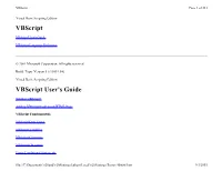 Vbscript Page 1 of 331