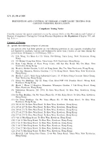 G.N. (E.) 98 of 2021 PREVENTION and CONTROL of DISEASE (COMPULSORY TESTING for CERTAIN PERSONS) REGULATION Compulsory Testing No
