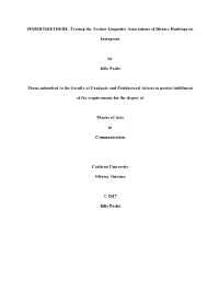 Tracing the Techno-Linguistic Associations of Dietary Hashtags On
