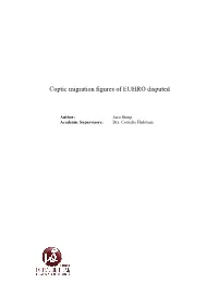 Coptic Migration Figures of EUHRO Disputed