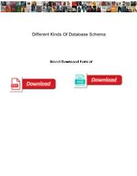 Different Kinds of Database Schema