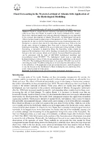 Flood Forecasting in the Western Lowland of Albania with Application of the Hydrological Modelling