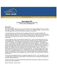 2003 Race Report
