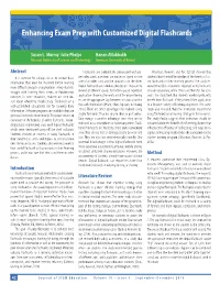 Enhancing Exam Prep with Customized Digital Flashcards