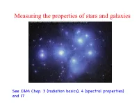 Measuring the Properties of Stars and Galaxies