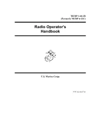 Radio Operator's Handbook