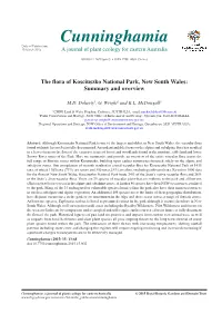 The Flora of Kosciuszko National Park, New South Wales: Summary and Overview