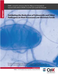 Validating the Reduction of Salmonella and Other Pathogens in Heat