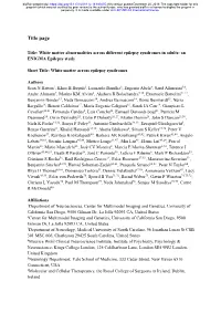 White Matter Abnormalities Across Different Epilepsy Syndromes in Adults: an ENIGMA Epilepsy Study