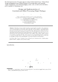 Design and Implementation of Conchoid and Offset Processing Maple Packages