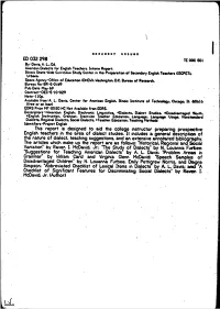 Speech Samples of Disadvantaged Children' by N