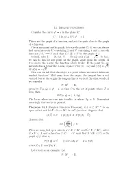 13. Implicit Functions Consider the Curve Y2 = X in the Plane R2 , 2 2 C = { (X, Y) ∈ R | Y = X }