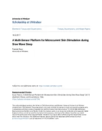A Multi-Sensor Platform for Microcurrent Skin Stimulation During Slow Wave Sleep