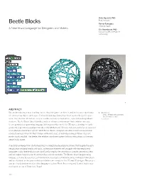Beetle Blocks Bernat Ramagosa Arduino, Spain a New Visual Language for Designers and Makers Eric Rosenbaum, Phd Massachusetts Institute of Technology