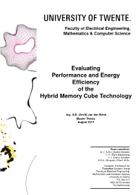 Evaluating Energy Efficiency of the Hybrid Memory Cube Technology