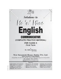 Solutions to COMMUNICATIVE