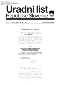 Uradni List RS, Št