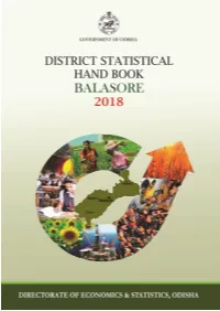 District Statistical Hand Book, Balasore, 2018