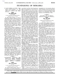 Extensions of Remarks Section