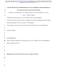 Genome-Wide Diversity and Differentiation of Two Novel Multidrug-Resistant Populations of Pasteurella Multocida Type B:2 from Fo