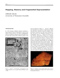 Mapping, Memory and Fragmented Representation